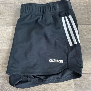 Black adidas sports shorts